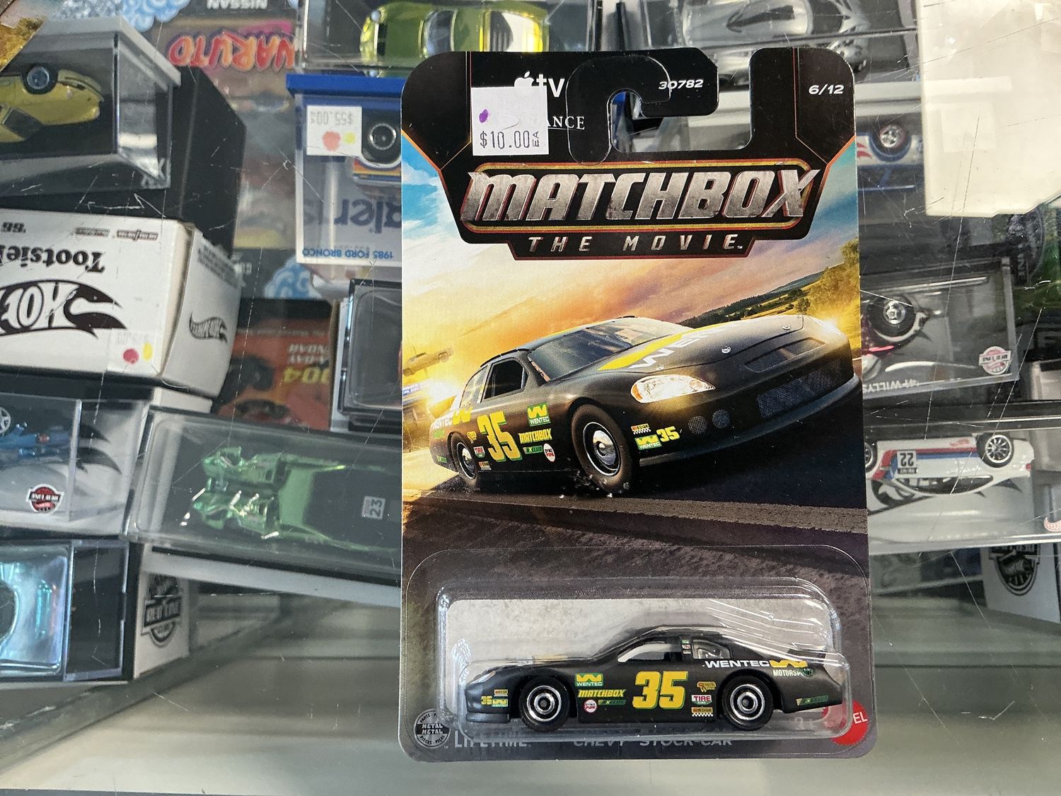 Matchbox the movie Chevy stock car
