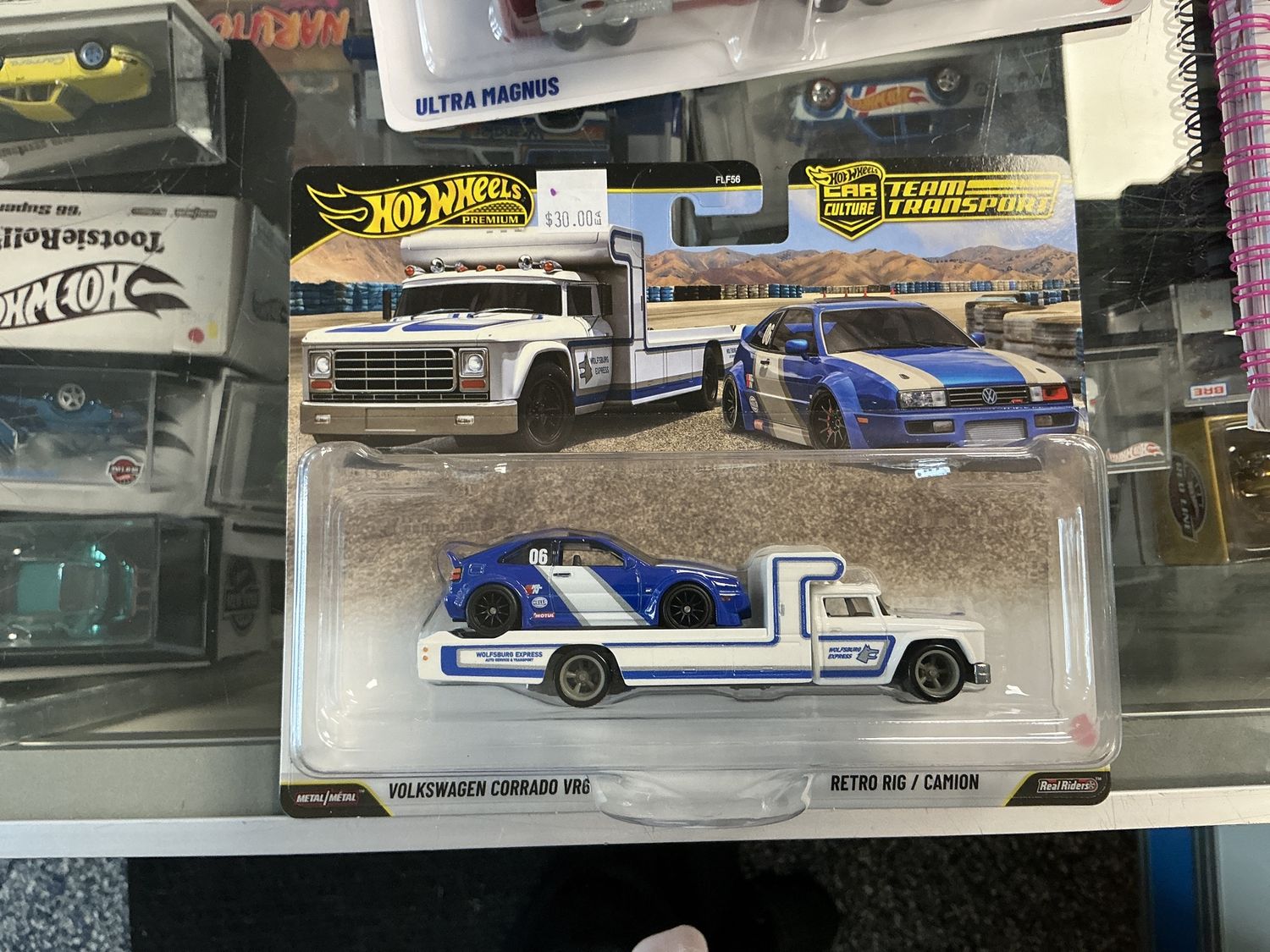 Team transport Volkswagen Corrado VR6 retro rig