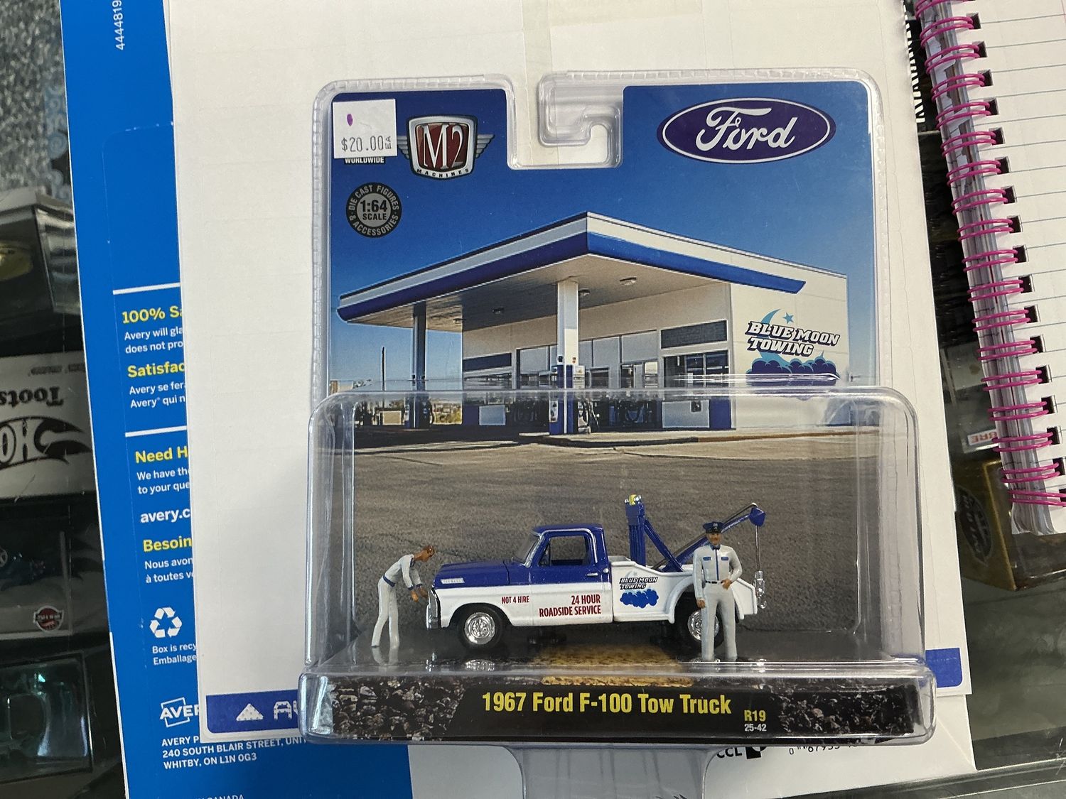1967 Ford F150, tow truck, blue and white