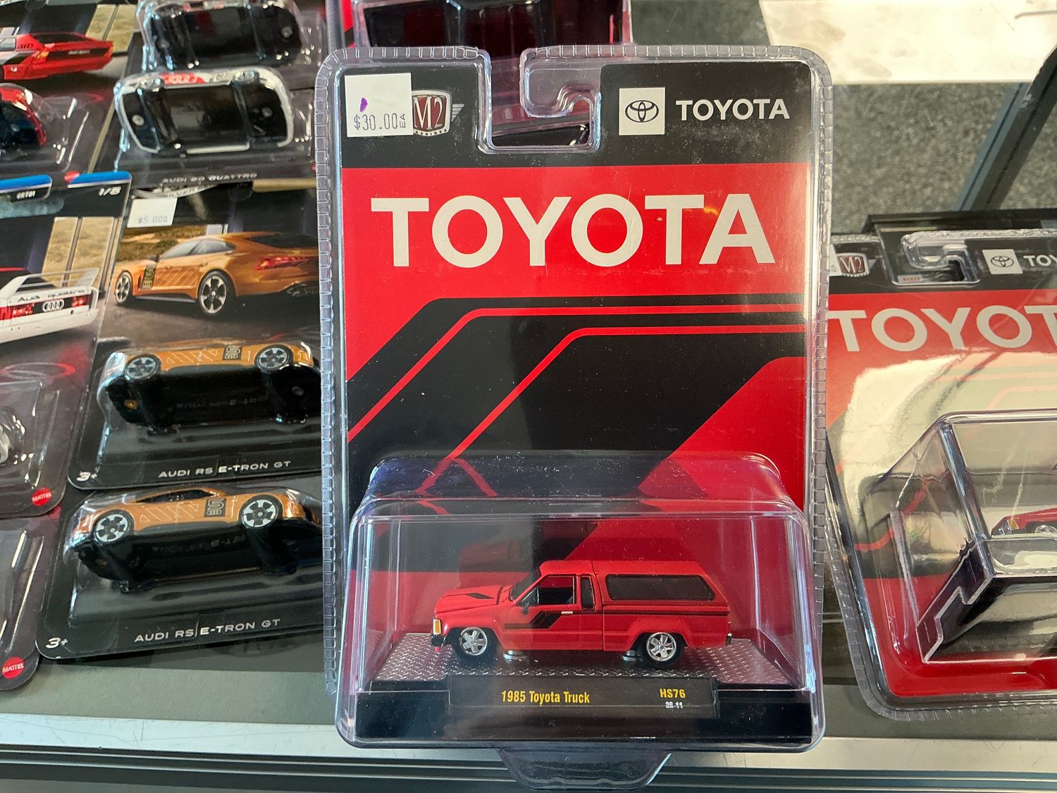 1985 Toyota truck red