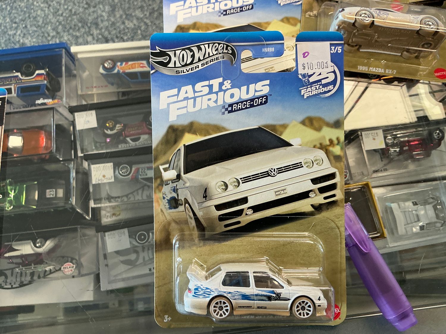 Fast and furious racer, Volkswagen Jetta MK three white