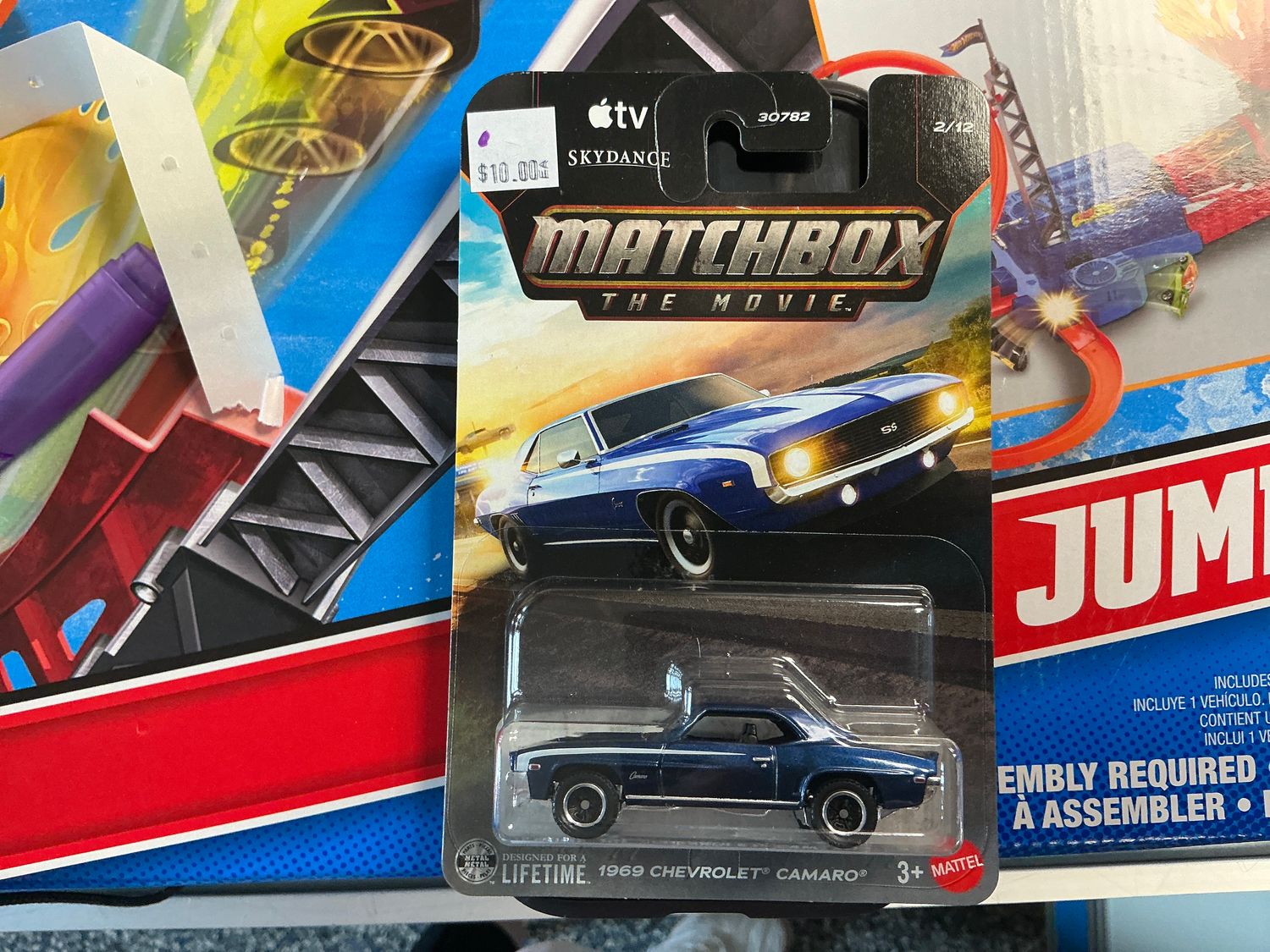 Matchbox the movie 1969 Chevy Camaro blue