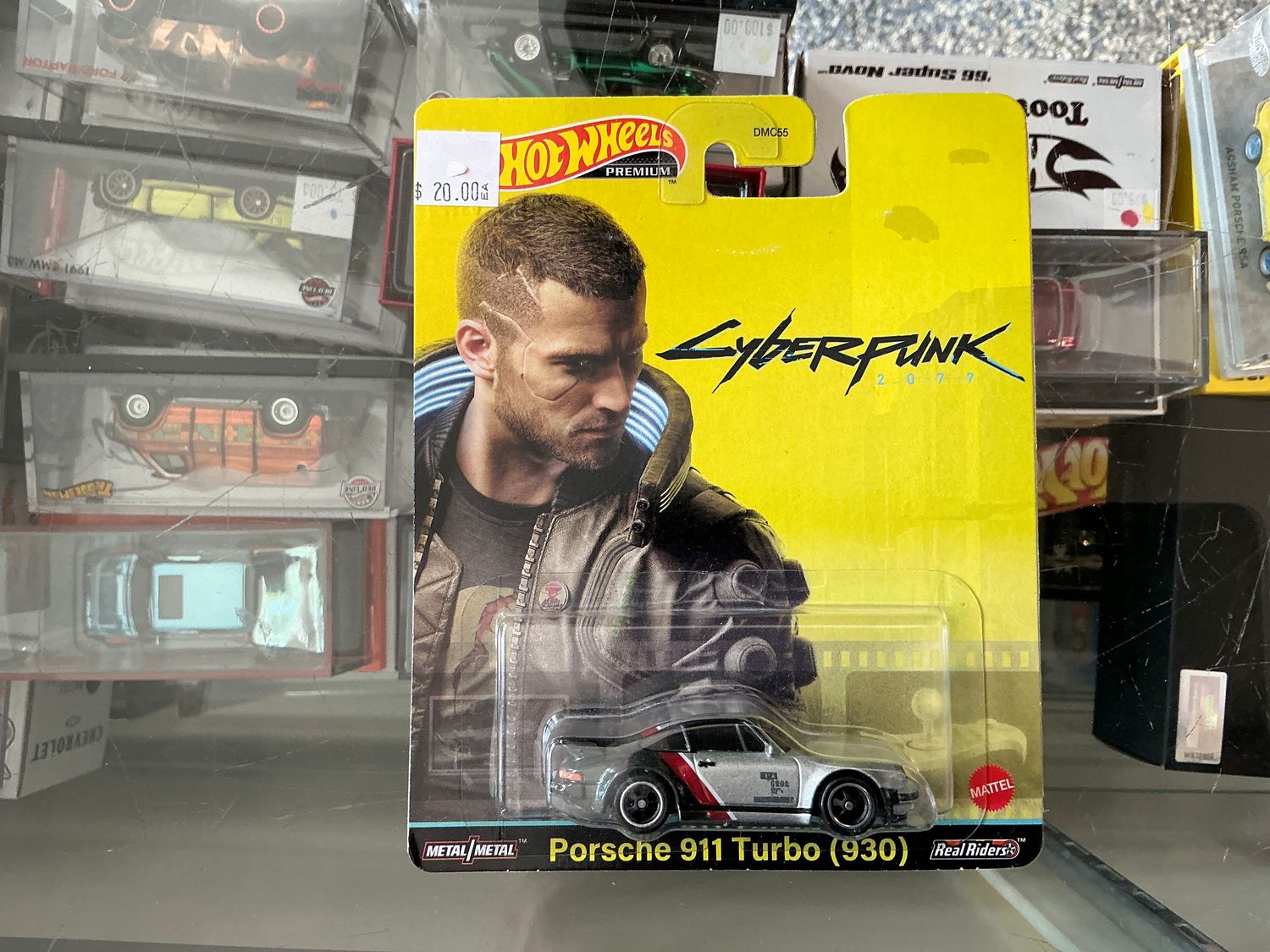 Cyberpunk Porsche 911 turbo 930 silver
