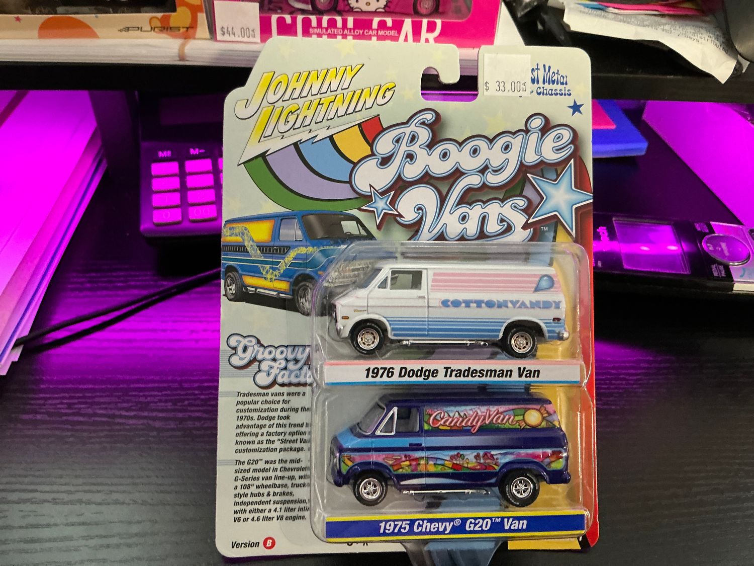Boogie vans 1976 and 1975 cotton Vandy and Candy van