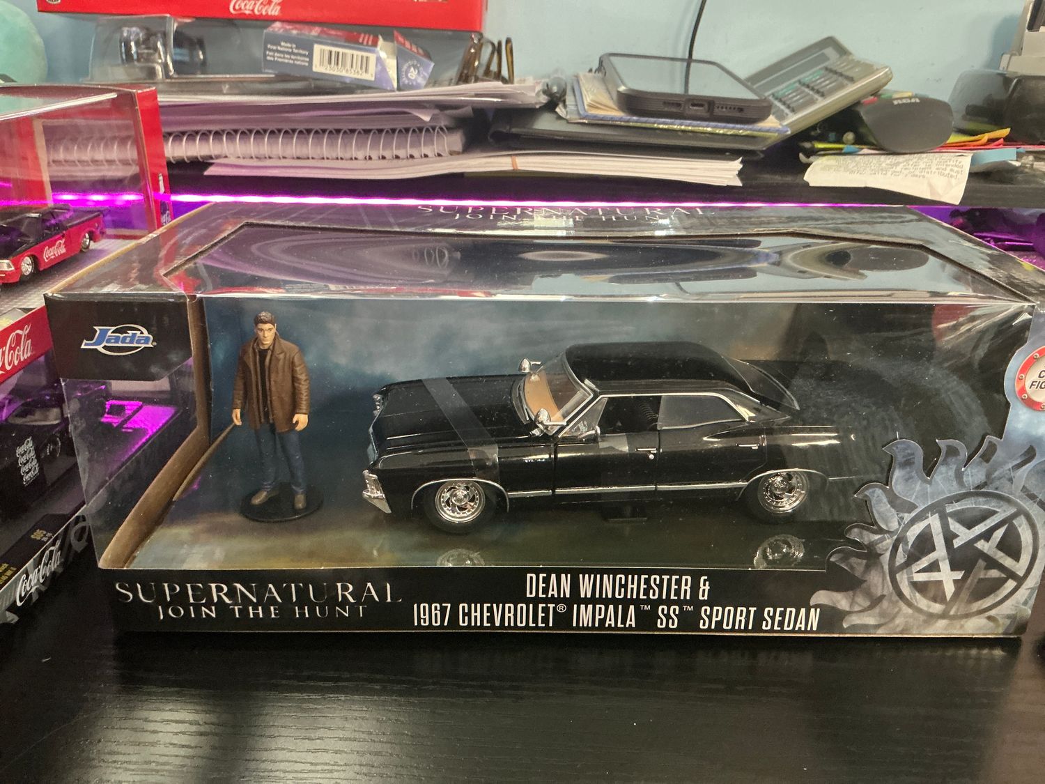 Dean Winchester with 1967 Chevy Impala SS sports sedan