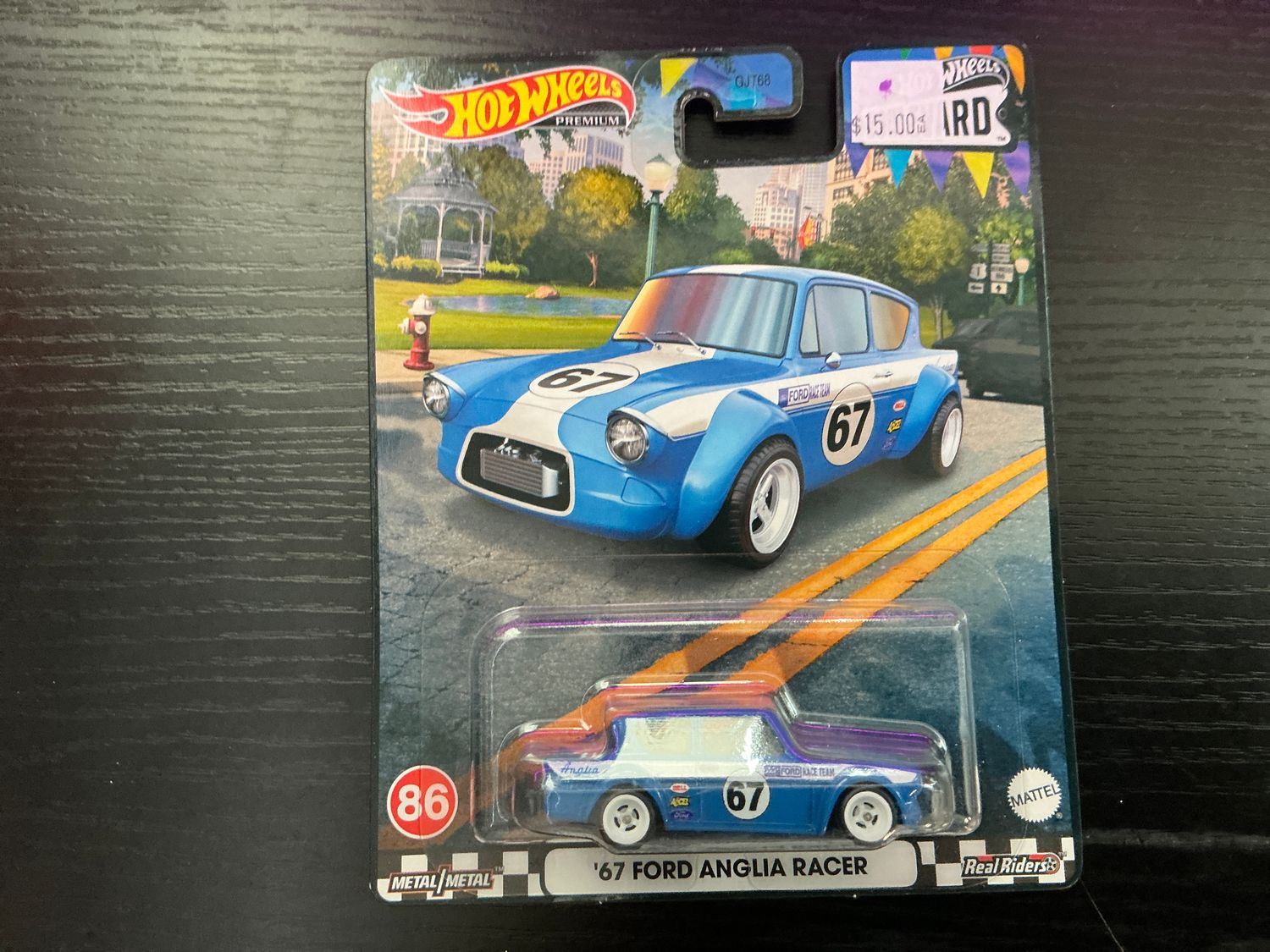 Boulevard #86, 1967 ford Anglia racer blue
