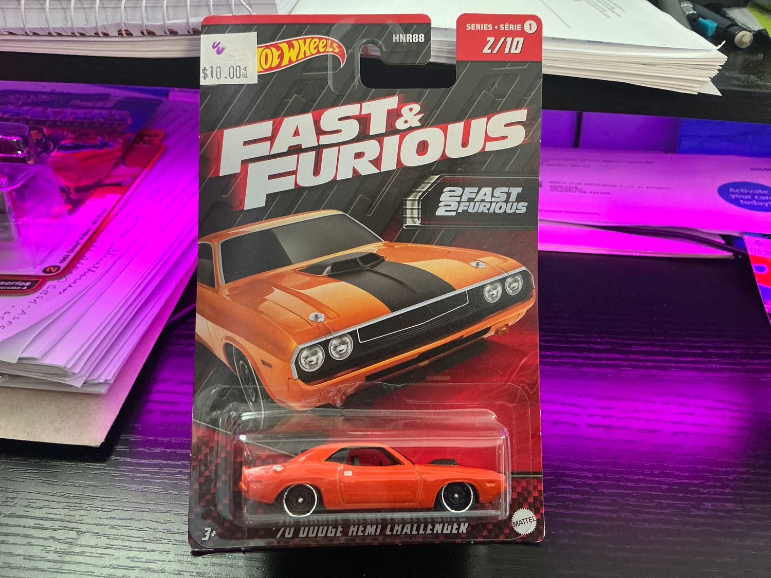 Two fast two furious 1970 Dodge hemi Challenger orange