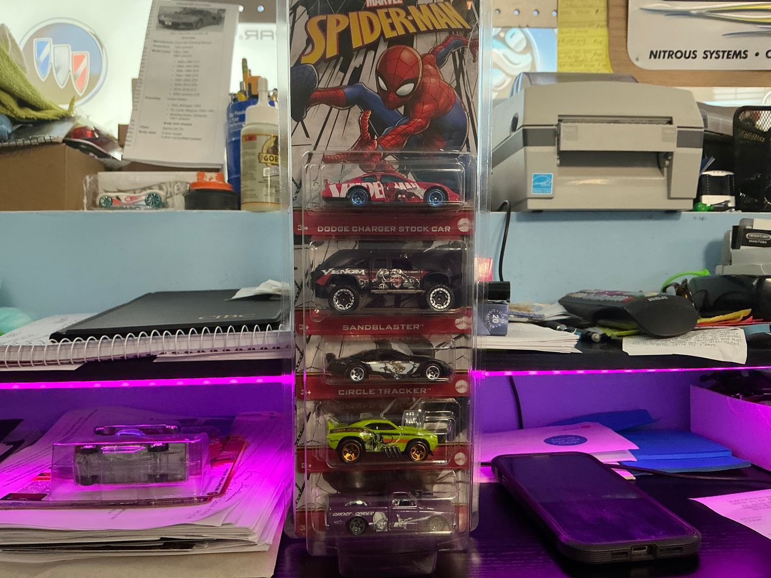 Marvel Spider-man five car set