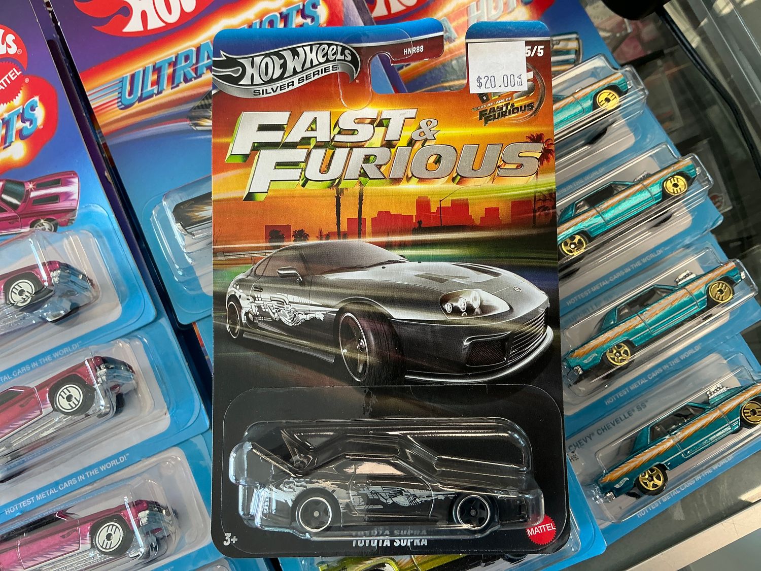 Fast and the furious Toyota supra, charcoal chase