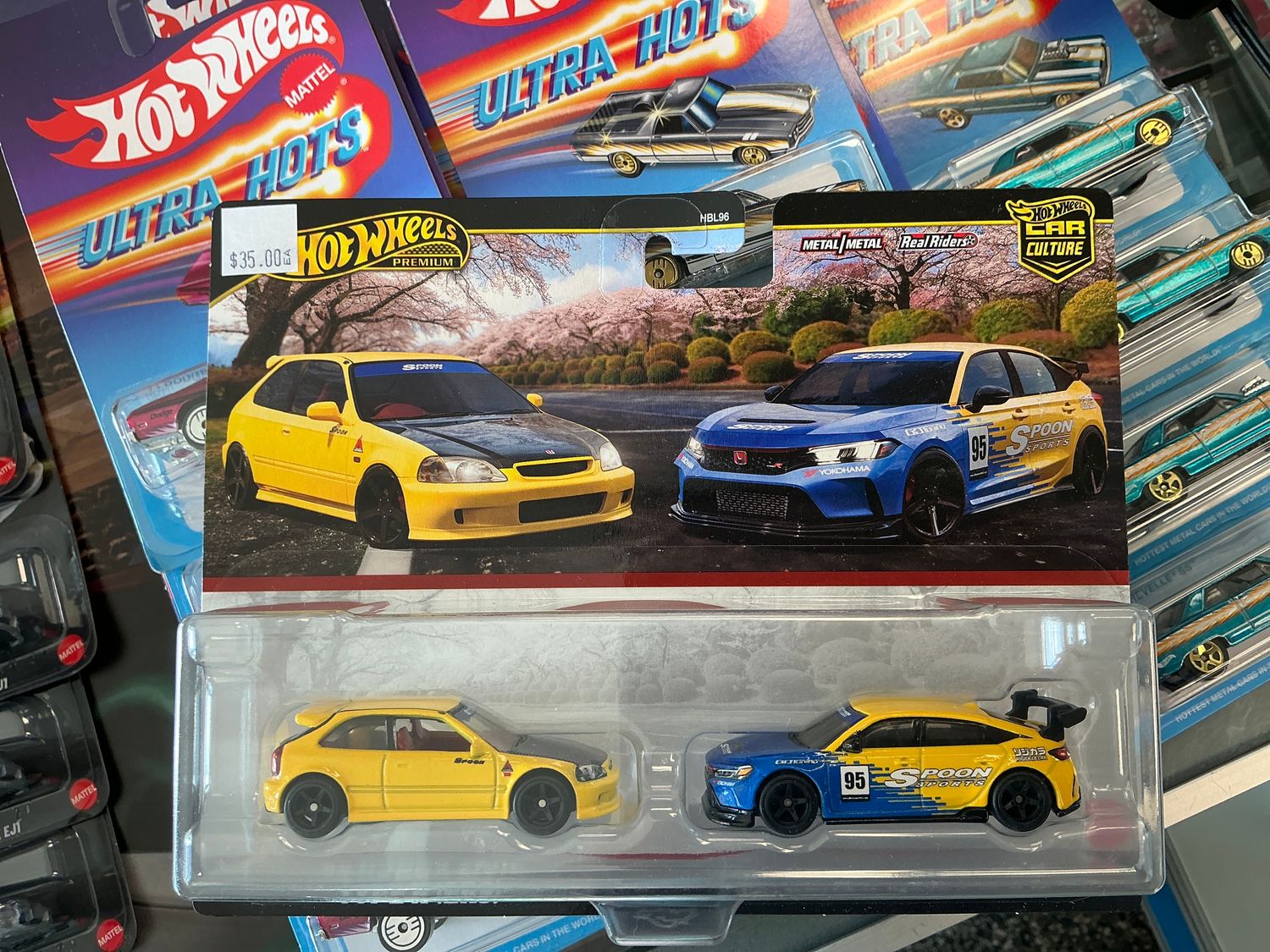 Car culture two pack1999, Honda Civic with Honda Civic type R