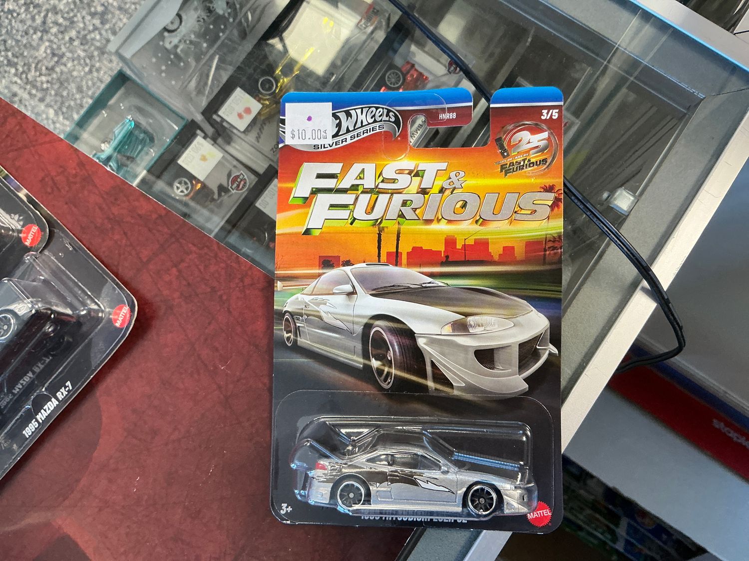 Fast and the furious 1995 Mitsubishi eclipse, silver