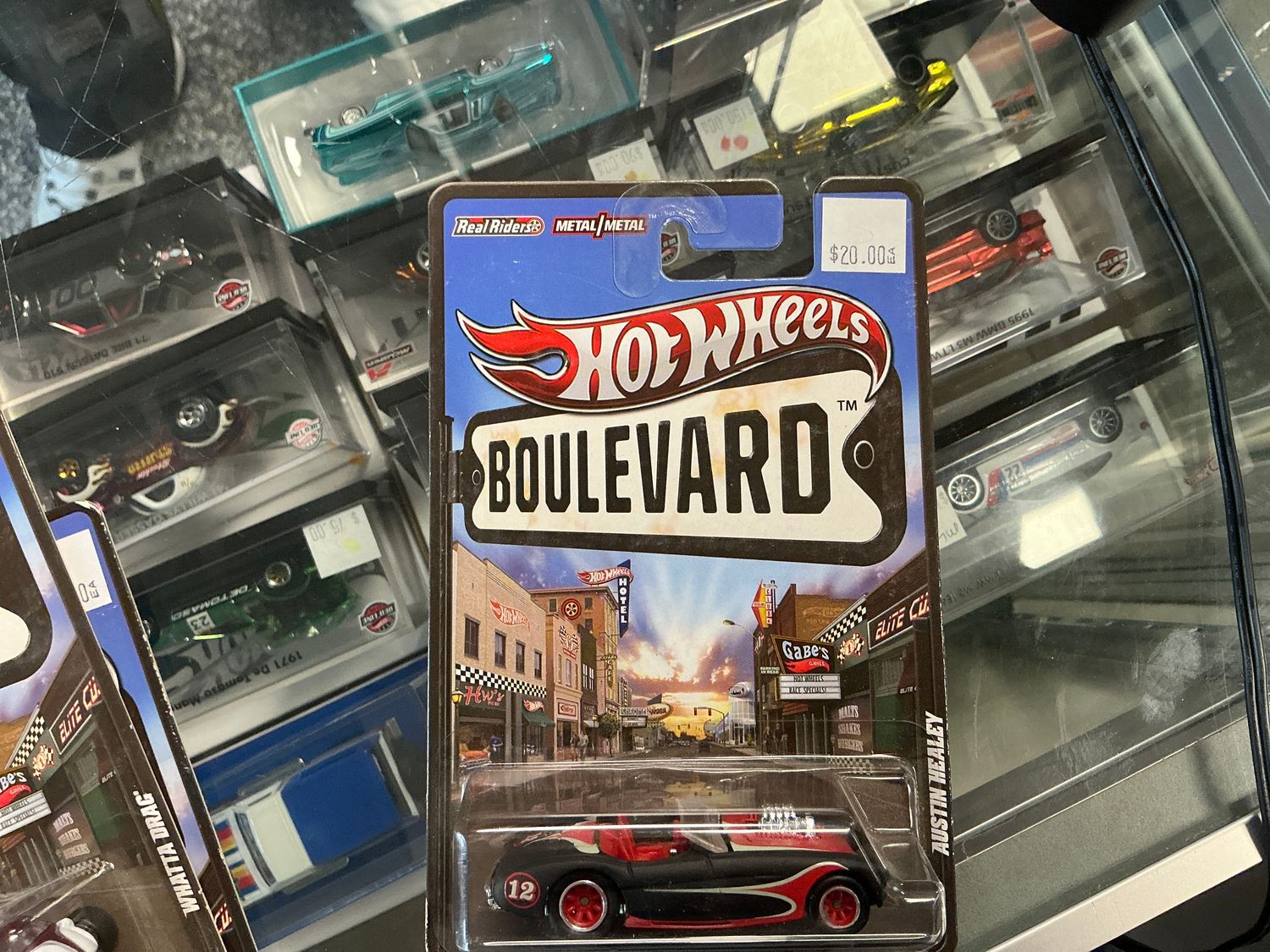 Hot Wheels Blvd., Austin Healey black and red