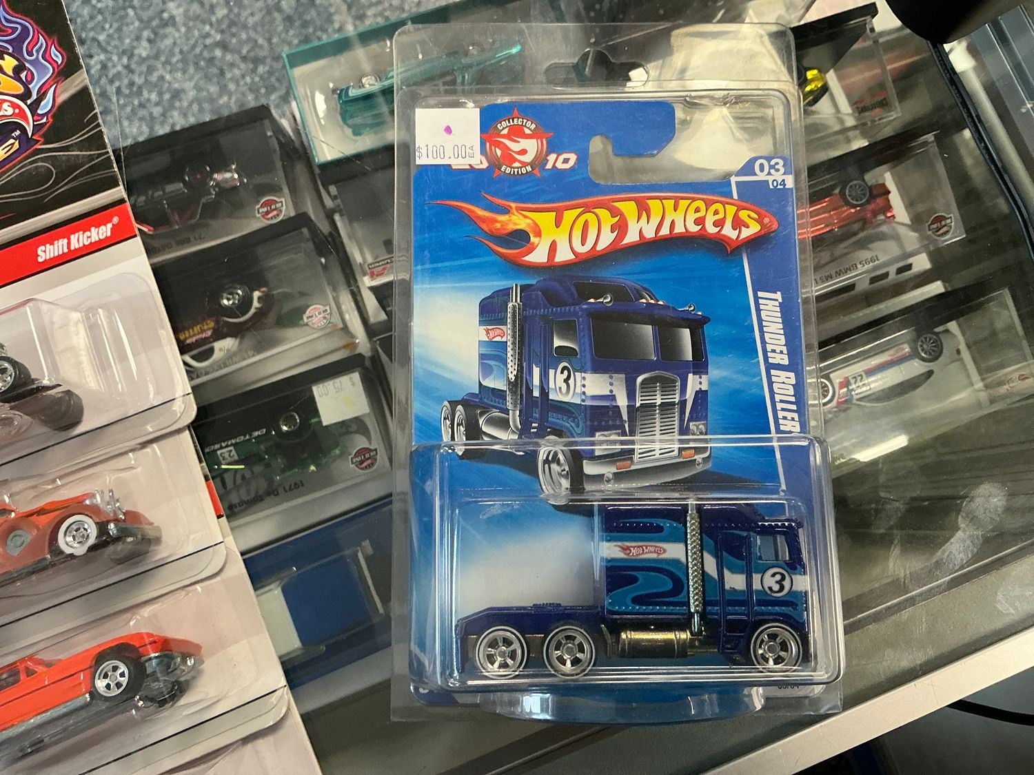 Thunder, roller blue semi