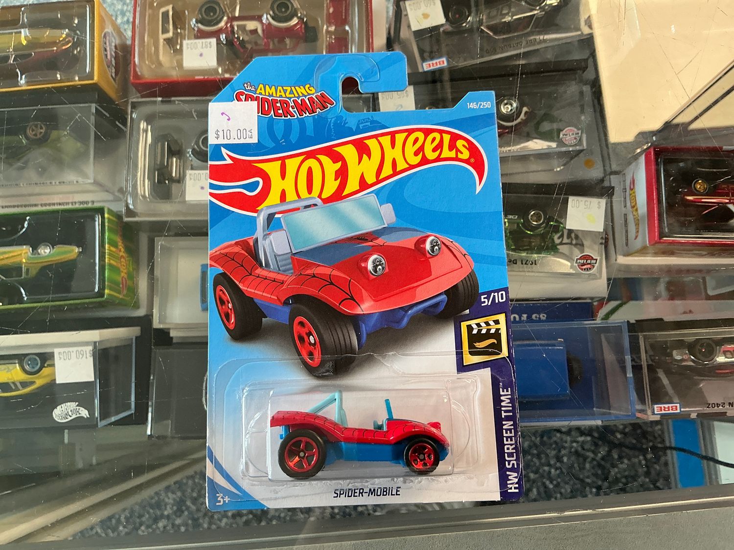 Spider mobile red