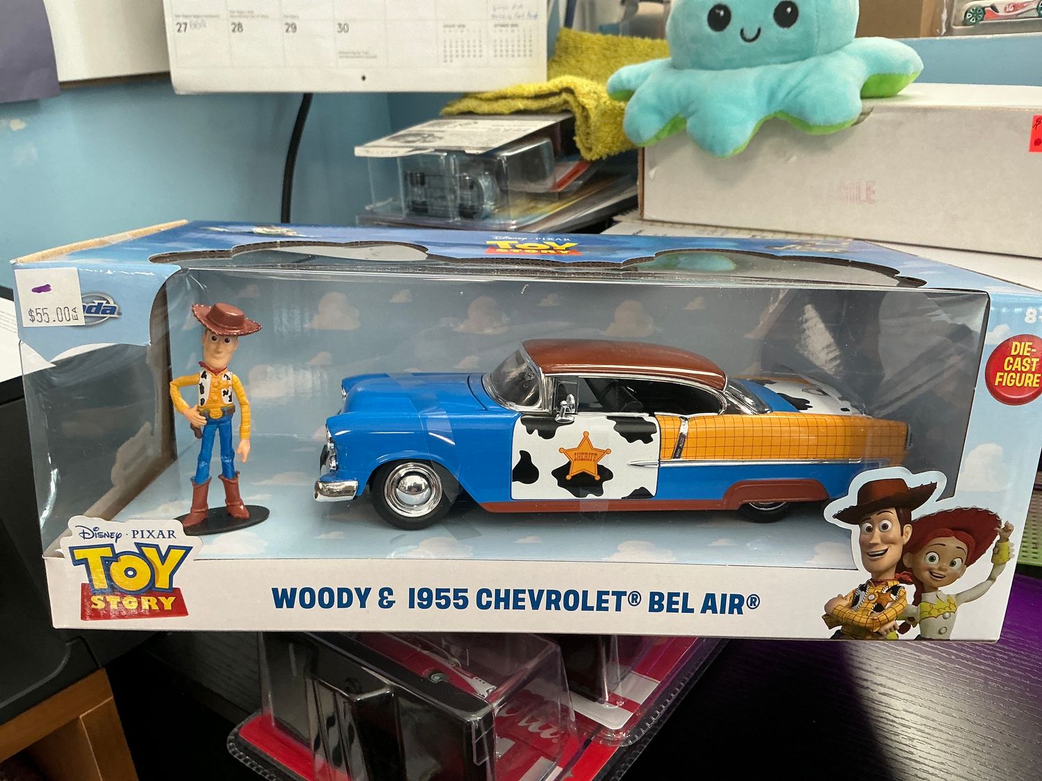 Woody with 1955 Chevy Bel-Air Toy story