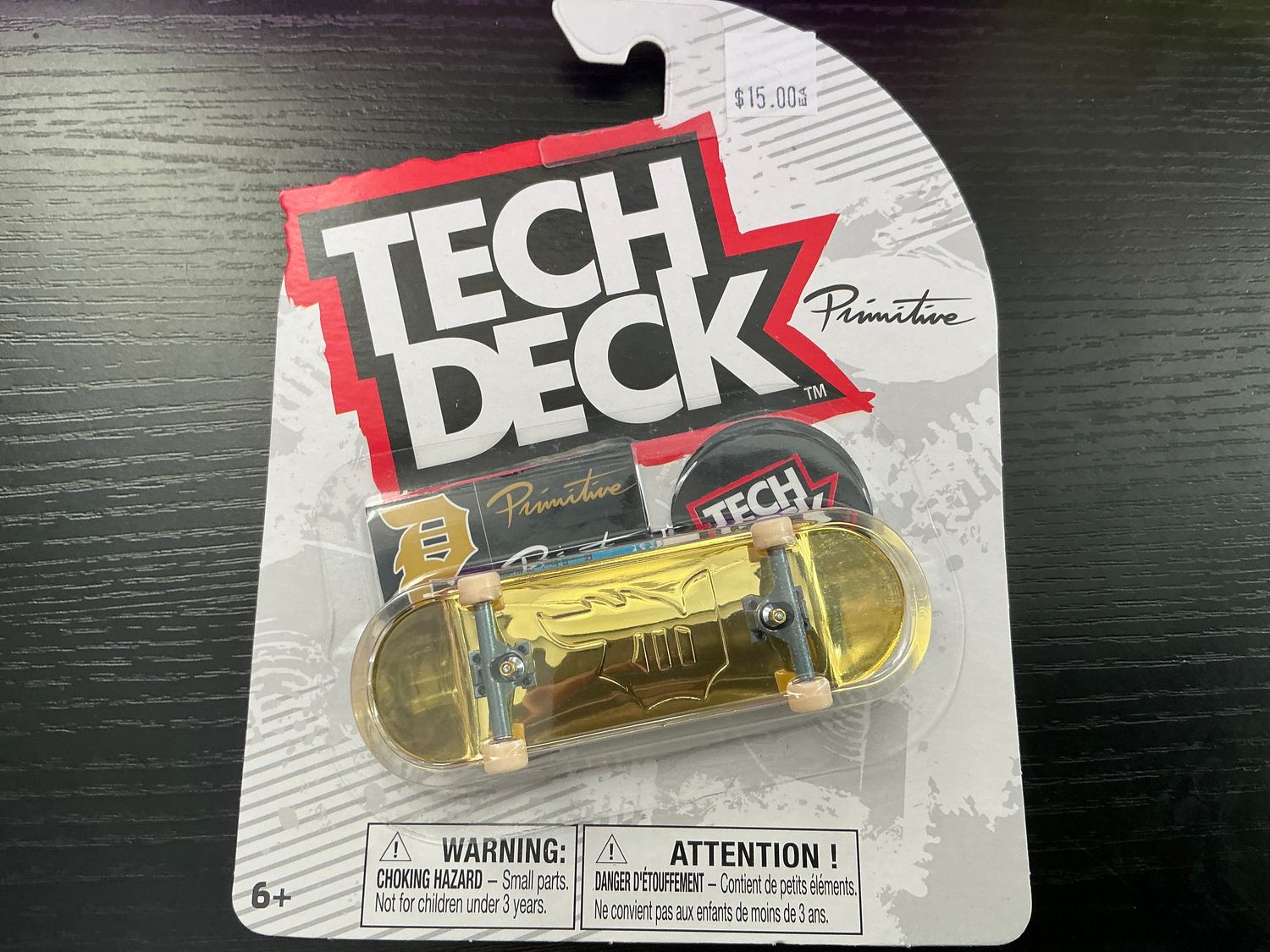 Tech tech deck, gold skateboards