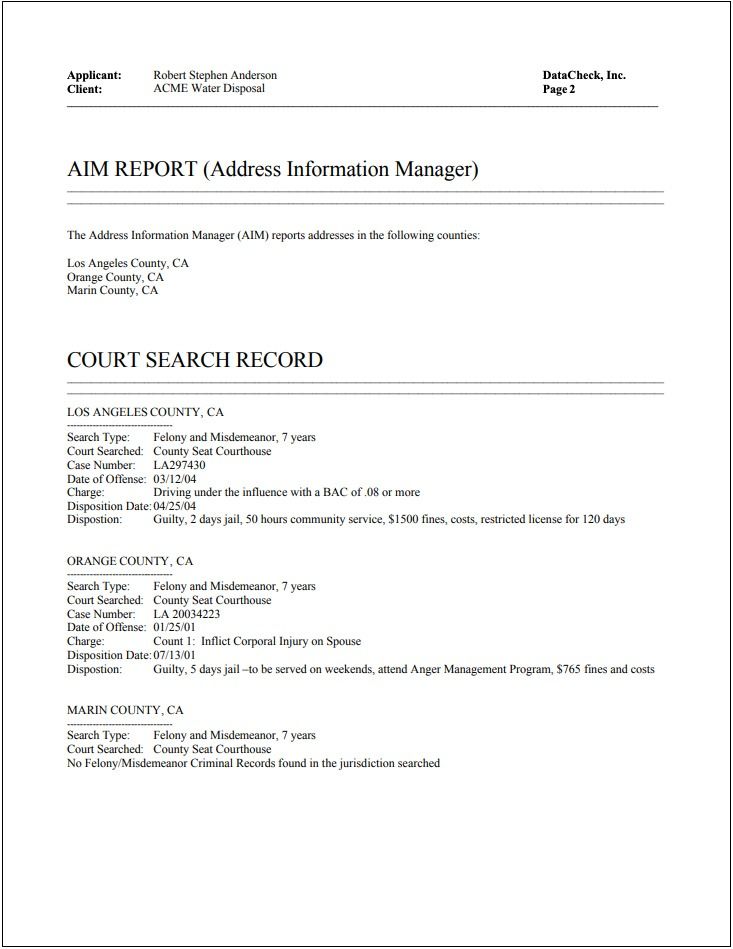 Background Check