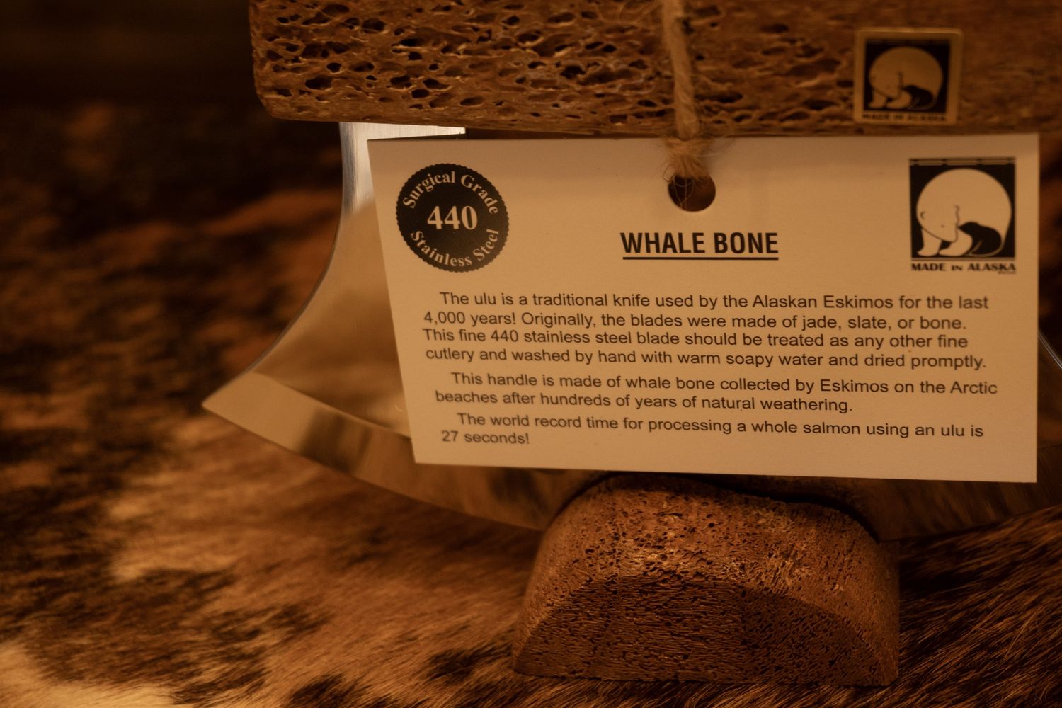 IJ whale bone Ulu