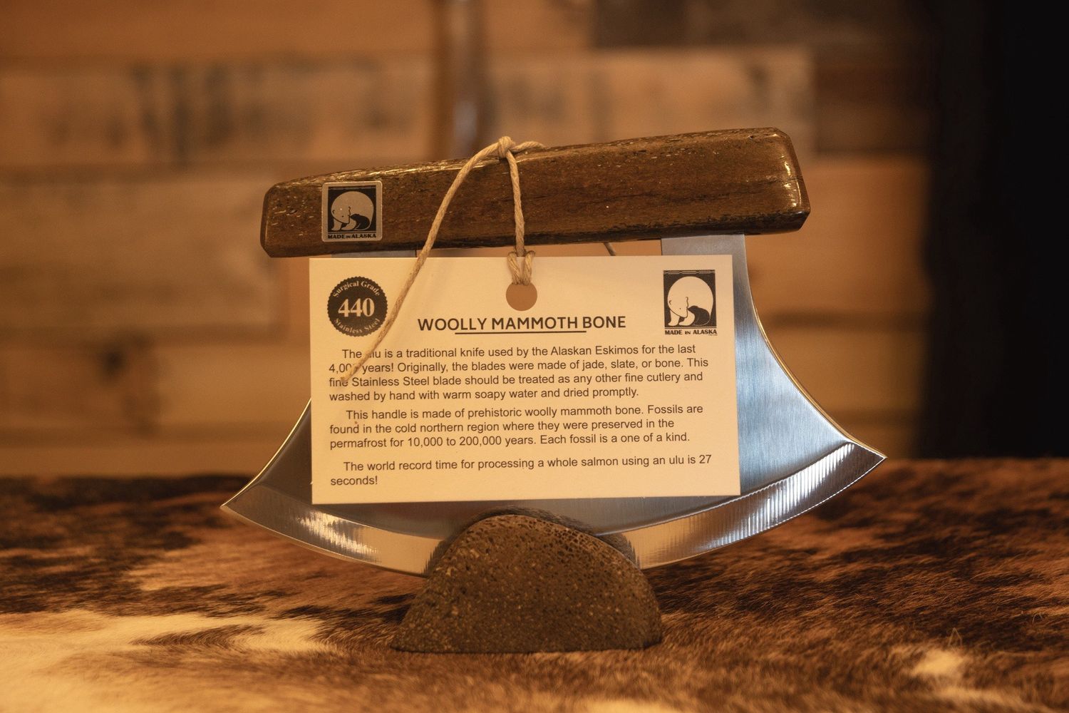 IJ Wolly Mammoth Bone Ulu