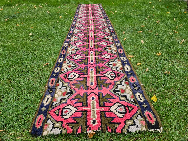 Vintage wollen loper