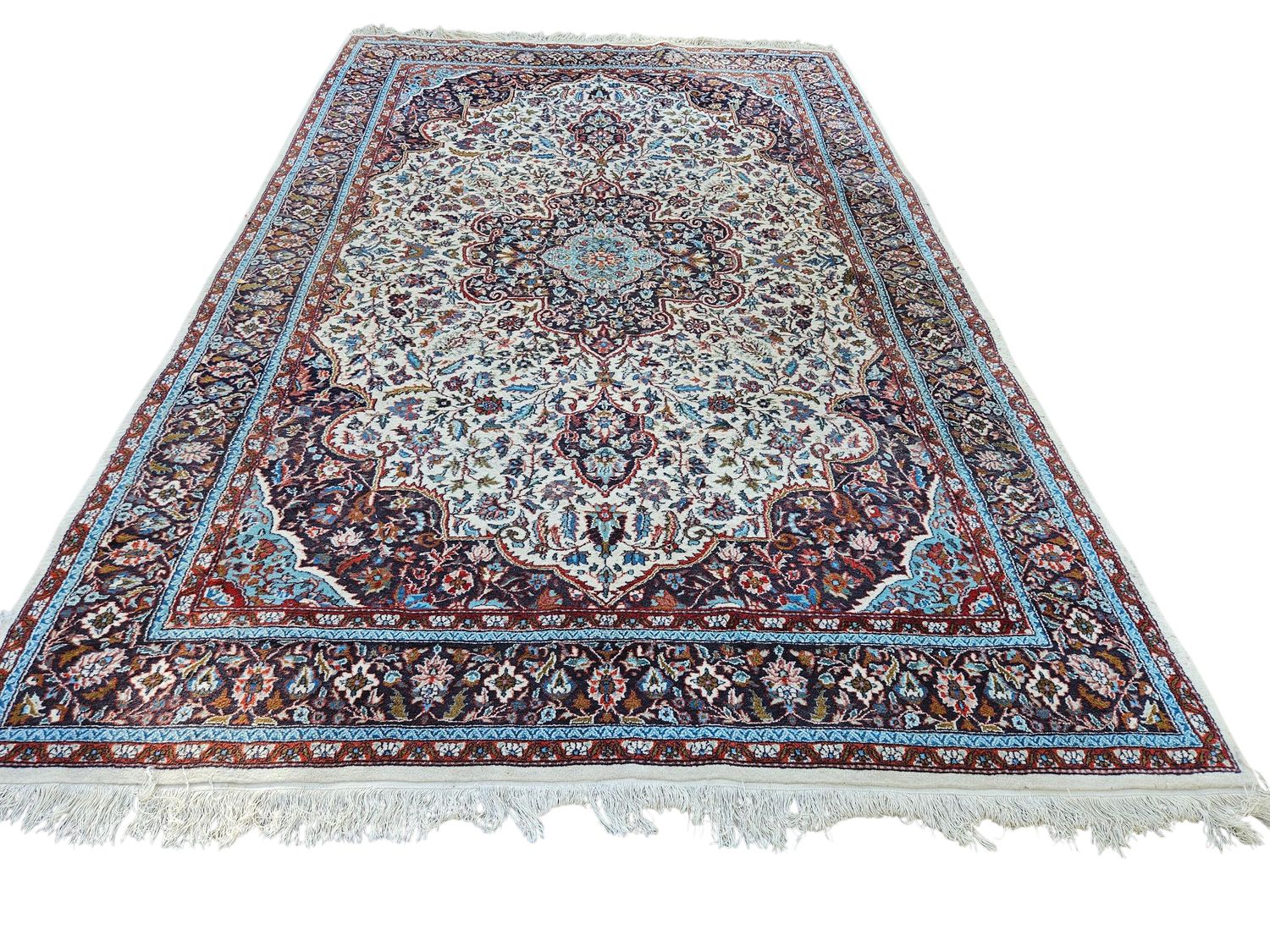 Fijn handgeknoopt Perzisch ISFAHAN tapijt