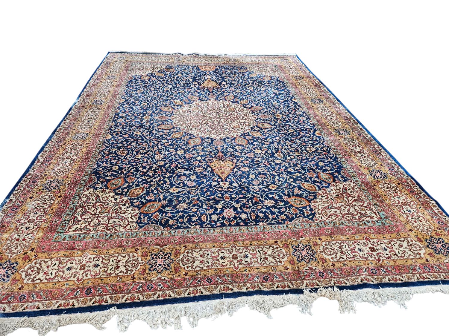 Prachtig groot handgeknoopt Perzisch tapijt