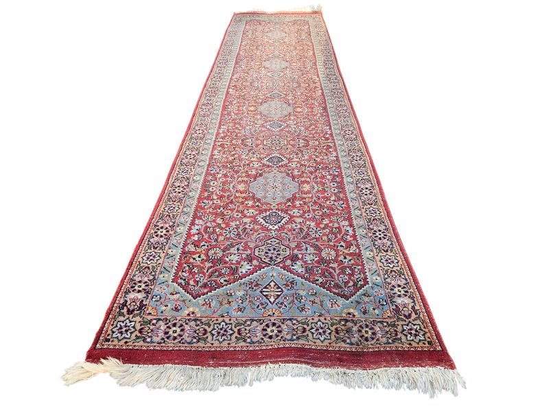 Prachtige handgeknoopte Perzische KESHAN loper