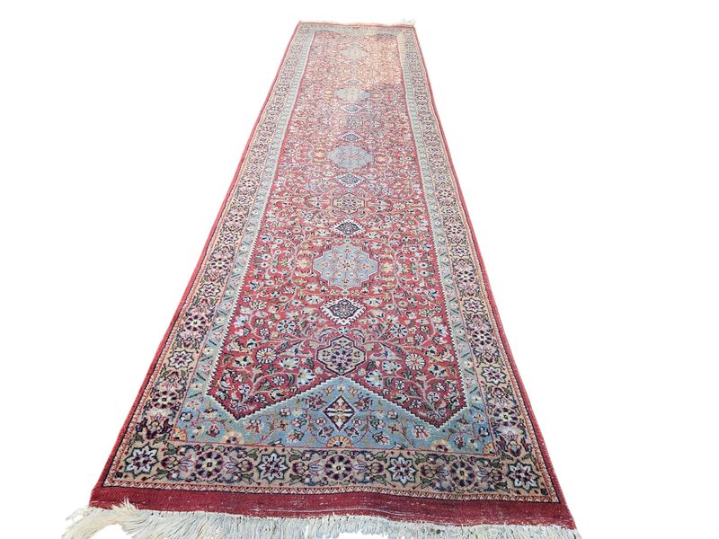 Prachtige handgeknoopte Perzische KESHAN loper