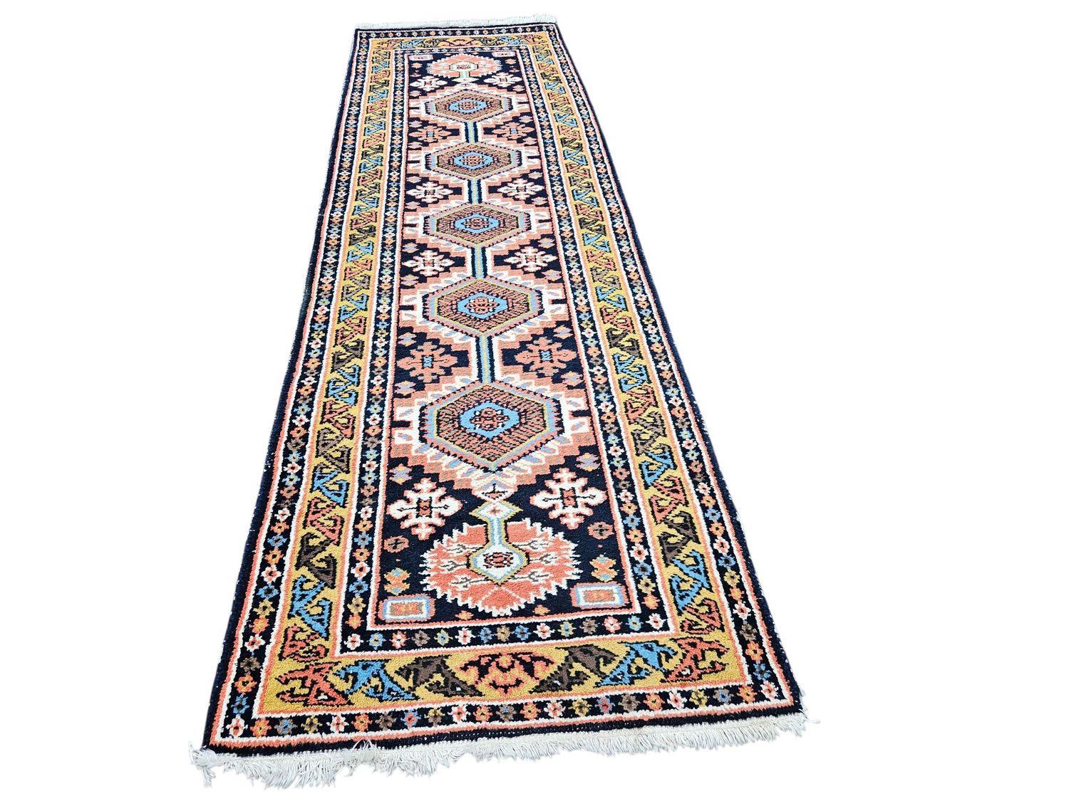 Prachtige handgeknoopte Perzische loper