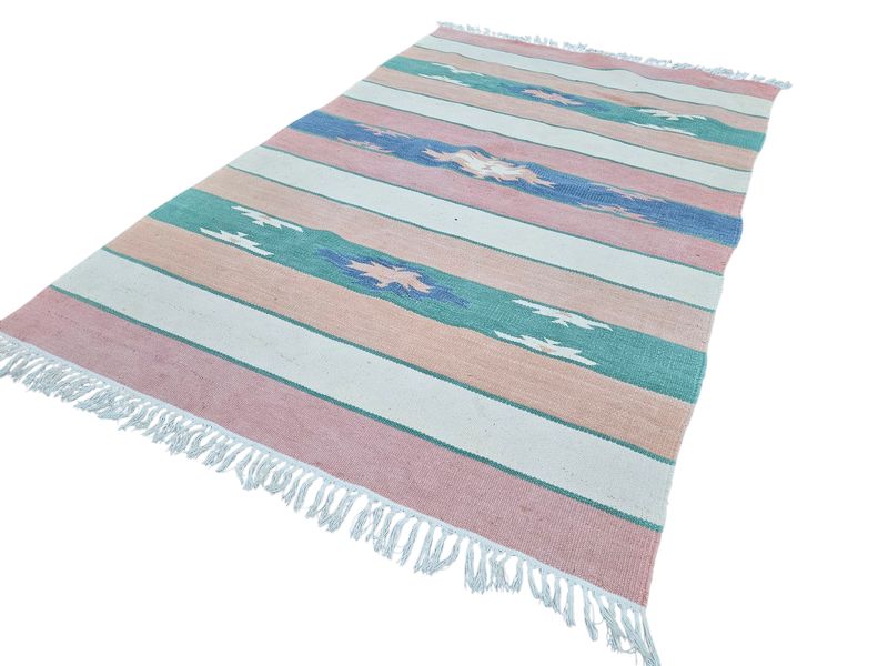 Prachtig hand geweven KELIM tapijt