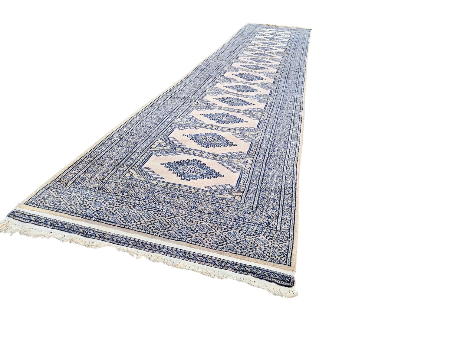 Prachtige handgeknoopte Oosterse loper