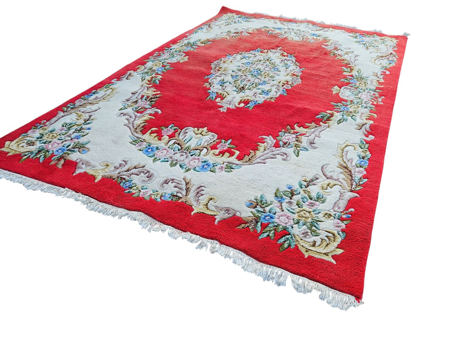 Prachtig handgeknoopt tapijt uit Cambodja