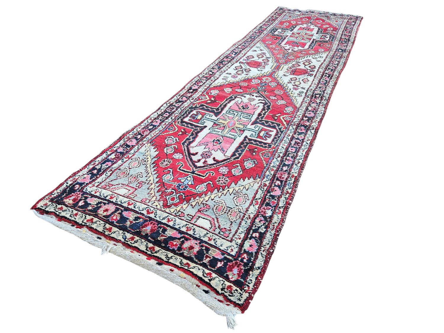 Prachtige handgeknoopte Perzische loper