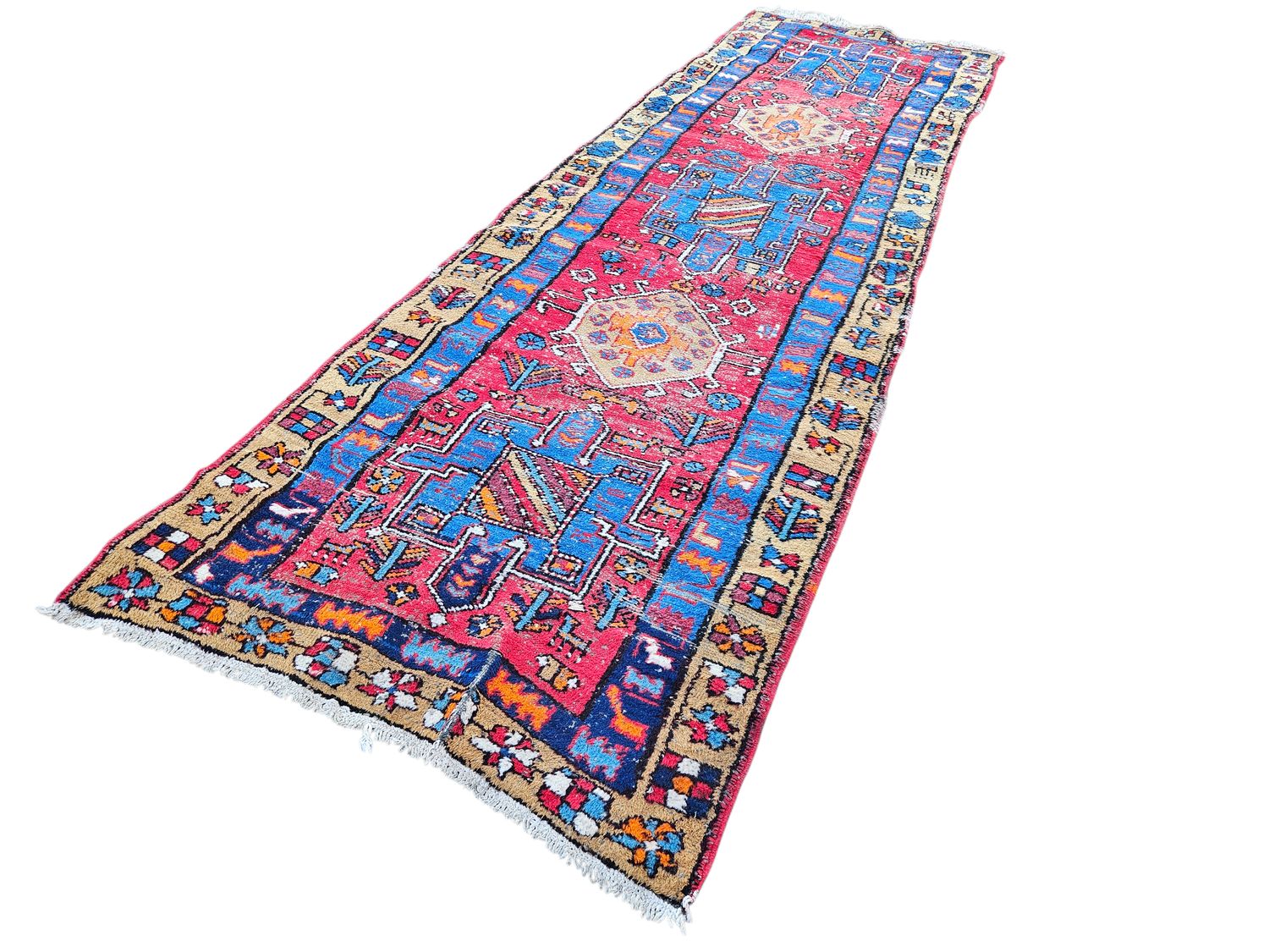 Prachtige handgeknoopte perzische loper