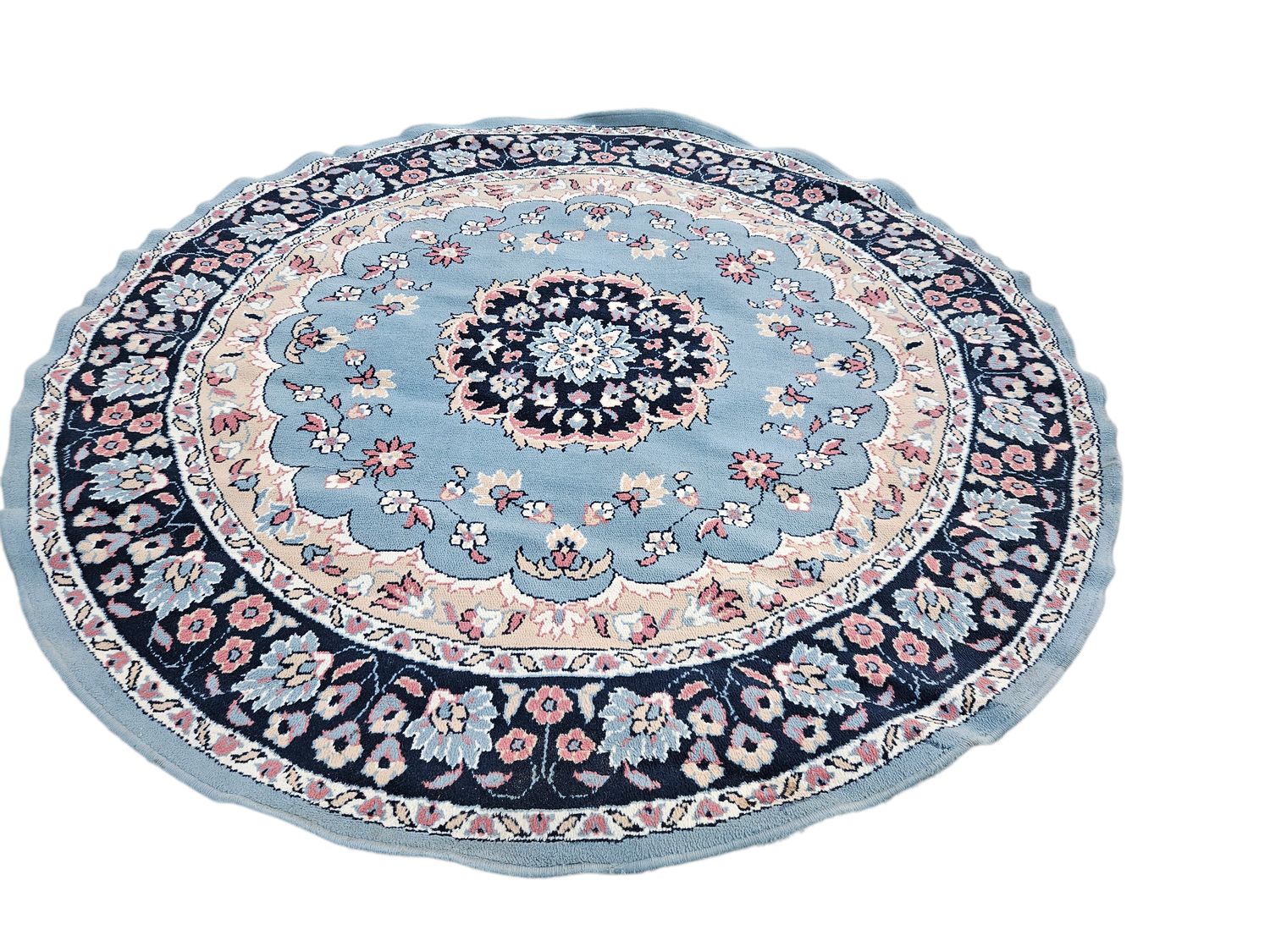 Prachtig vintage rond tapijt