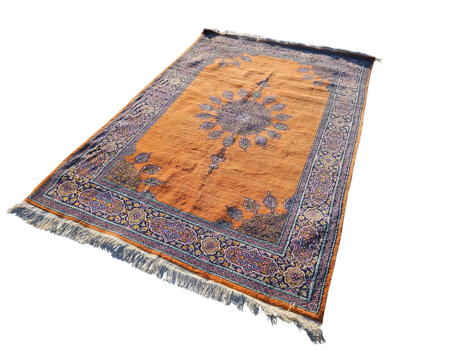 Prachtig handgeknoopt tapijt uit India