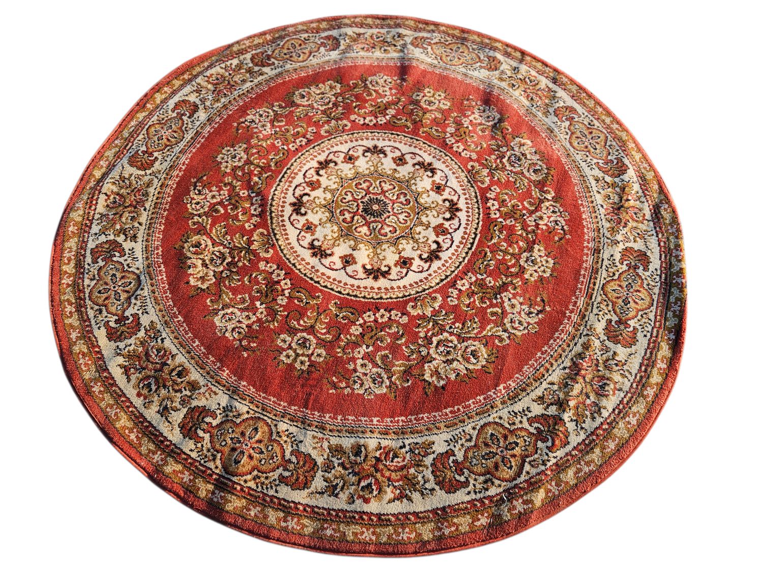 Prachtig vintage rond tapijt
