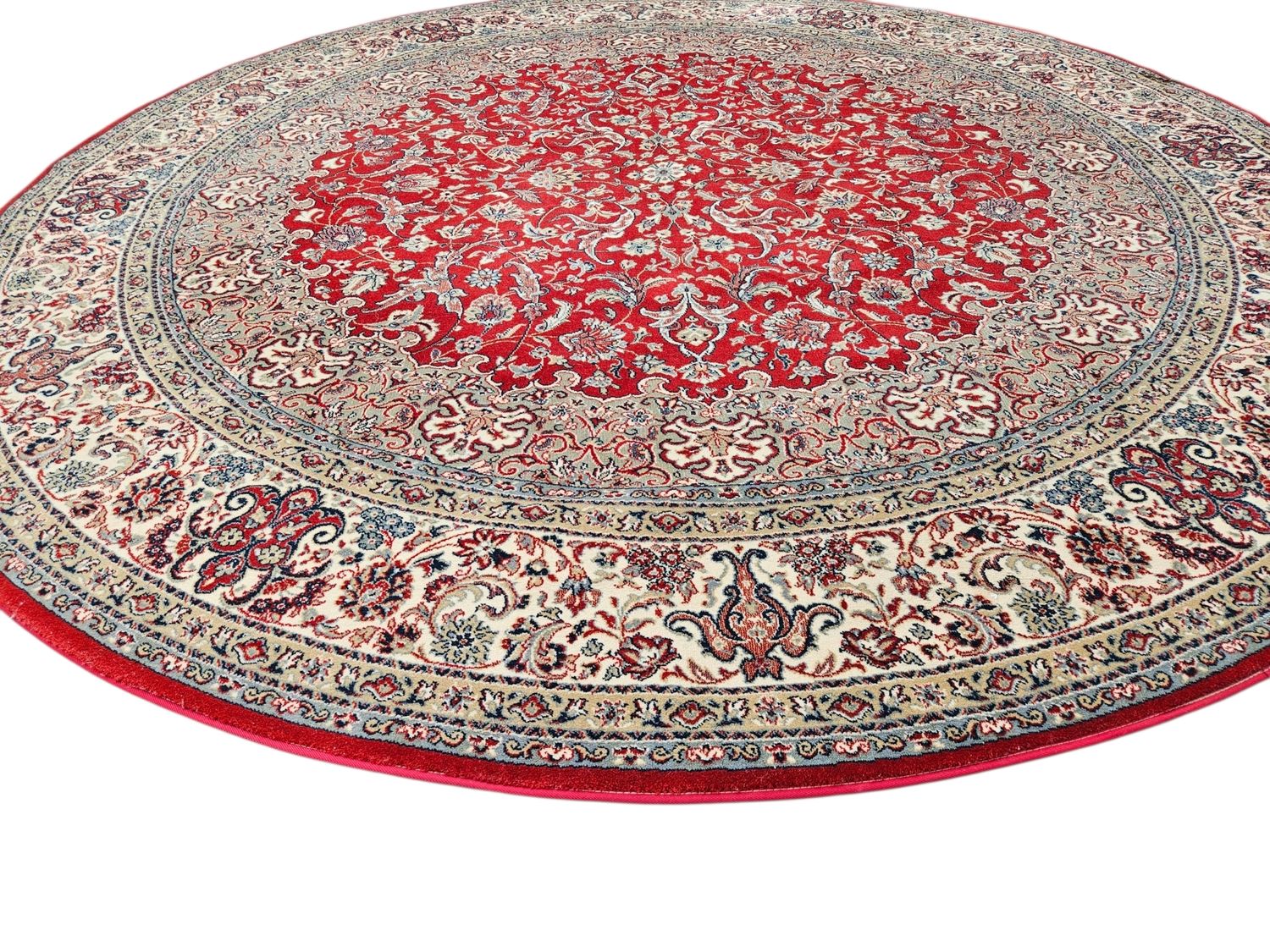 Prachtig groot rond vintage tapijt