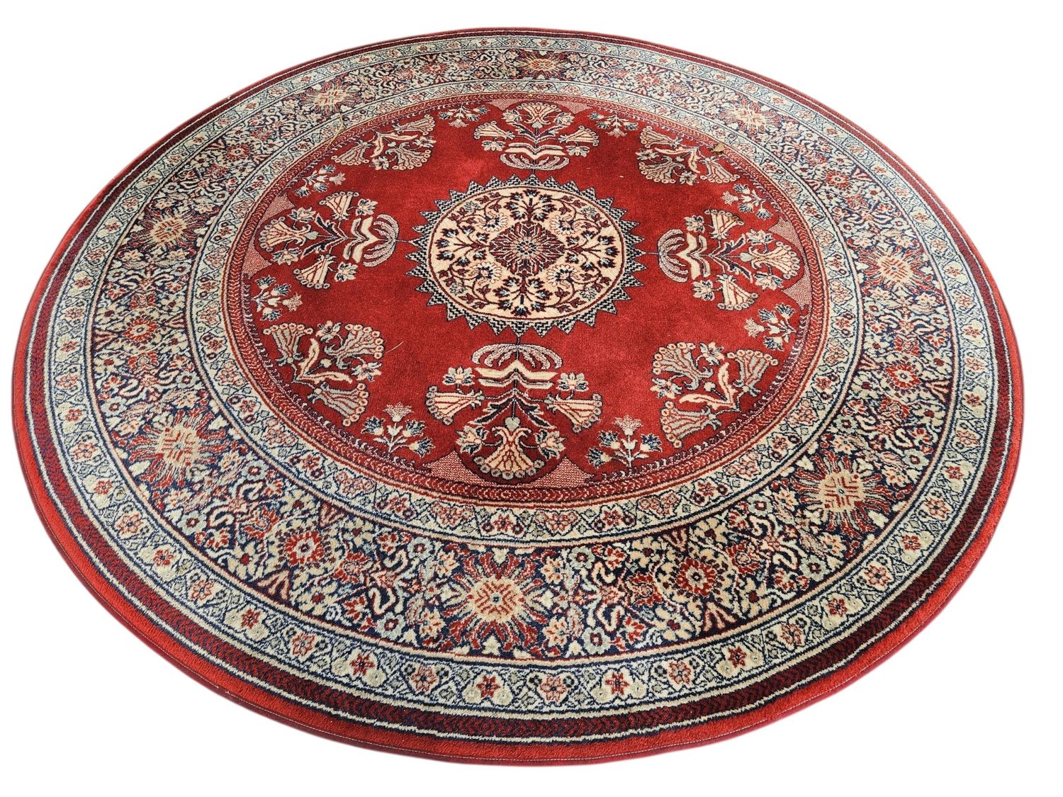 Prachtig vintage rond tapijt