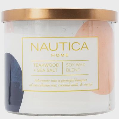 Nautica Teakwood Sea Salt Candle 14.5oz
