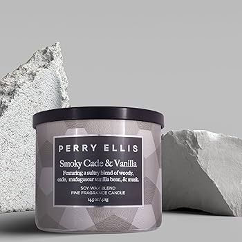 Perry Ellis Smoky Cade &amp; Vanilla Candle 14.5oz