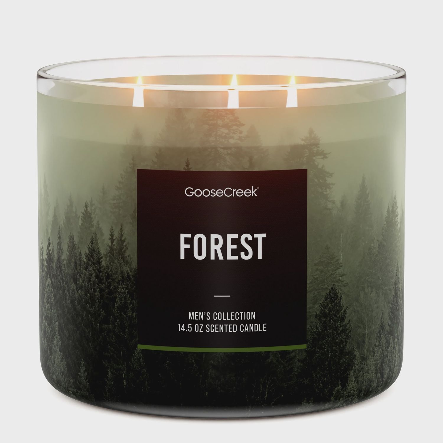 3 Wick Candle Forest Pine Trees