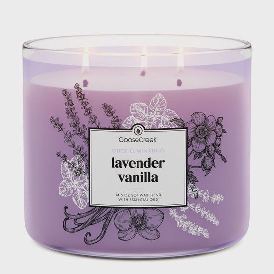 3 Wick Candle Lavender &amp; Vanilla