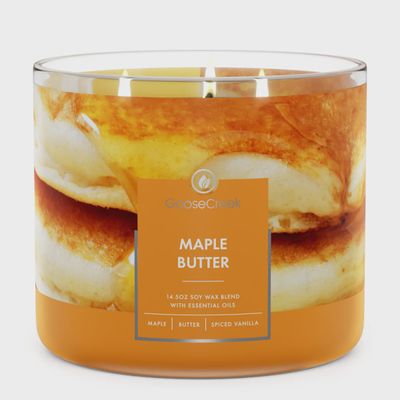 3 Wick Candle Maple Butter
