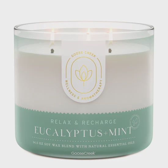 3 Wick Candle Mint Eucalypyus