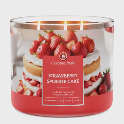 3 Wick Candle Strawb Sponge Cake