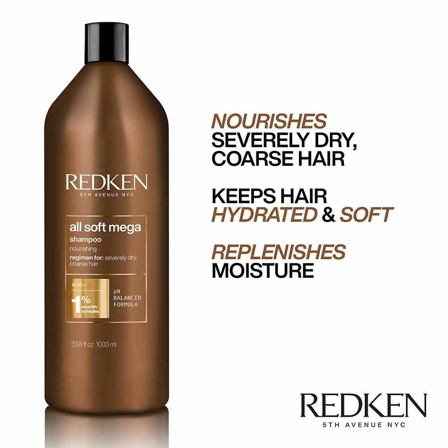 Redken All Soft Mega Curl Shamp Liter