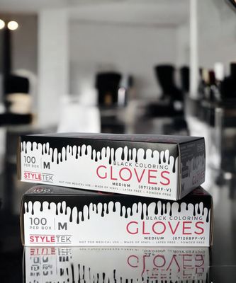 Black Medium Gloves Powder Free Vinyl