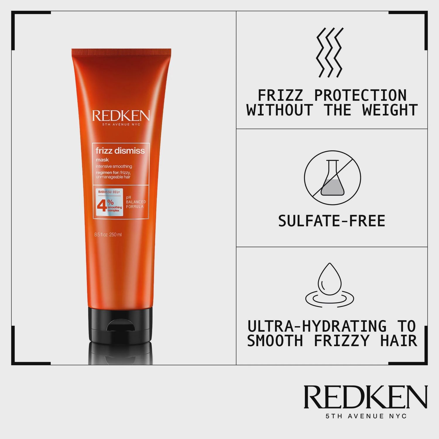 Redken Frizz Hair Hair Hair Mask Rn21 250ml