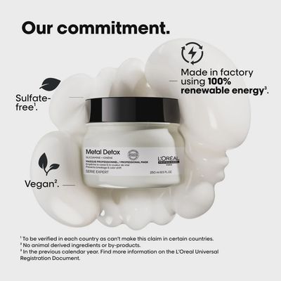 L'Oreal Professional Se Metal Detox Hair Hair Hair Mask 500ml